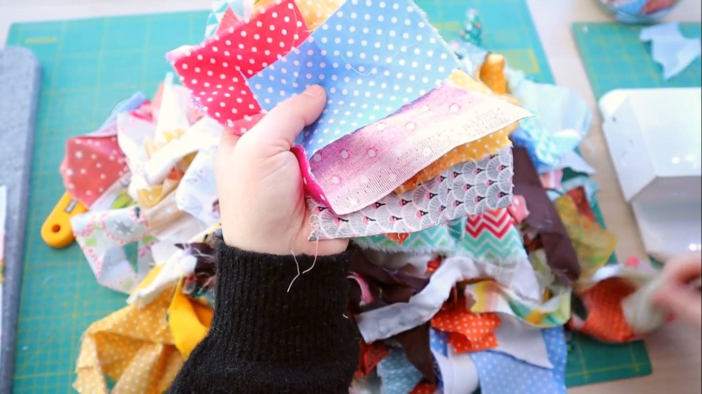  ideas for leftover fabric scraps: step 1: sort your scraps