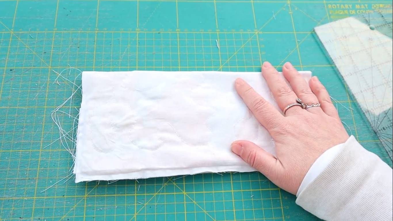  how to use tiny fabric scraps: step 10 final fold