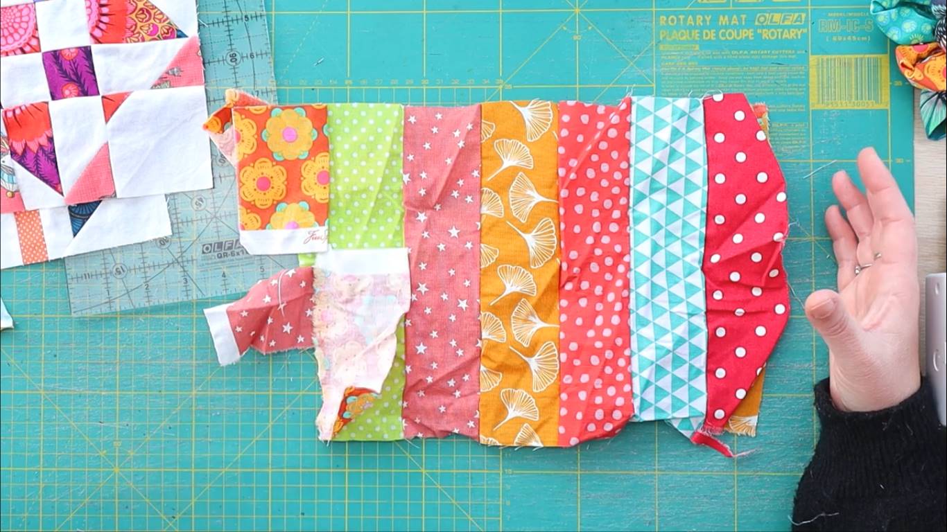  ideas for leftover fabric scraps step 9 the stripe quilt block