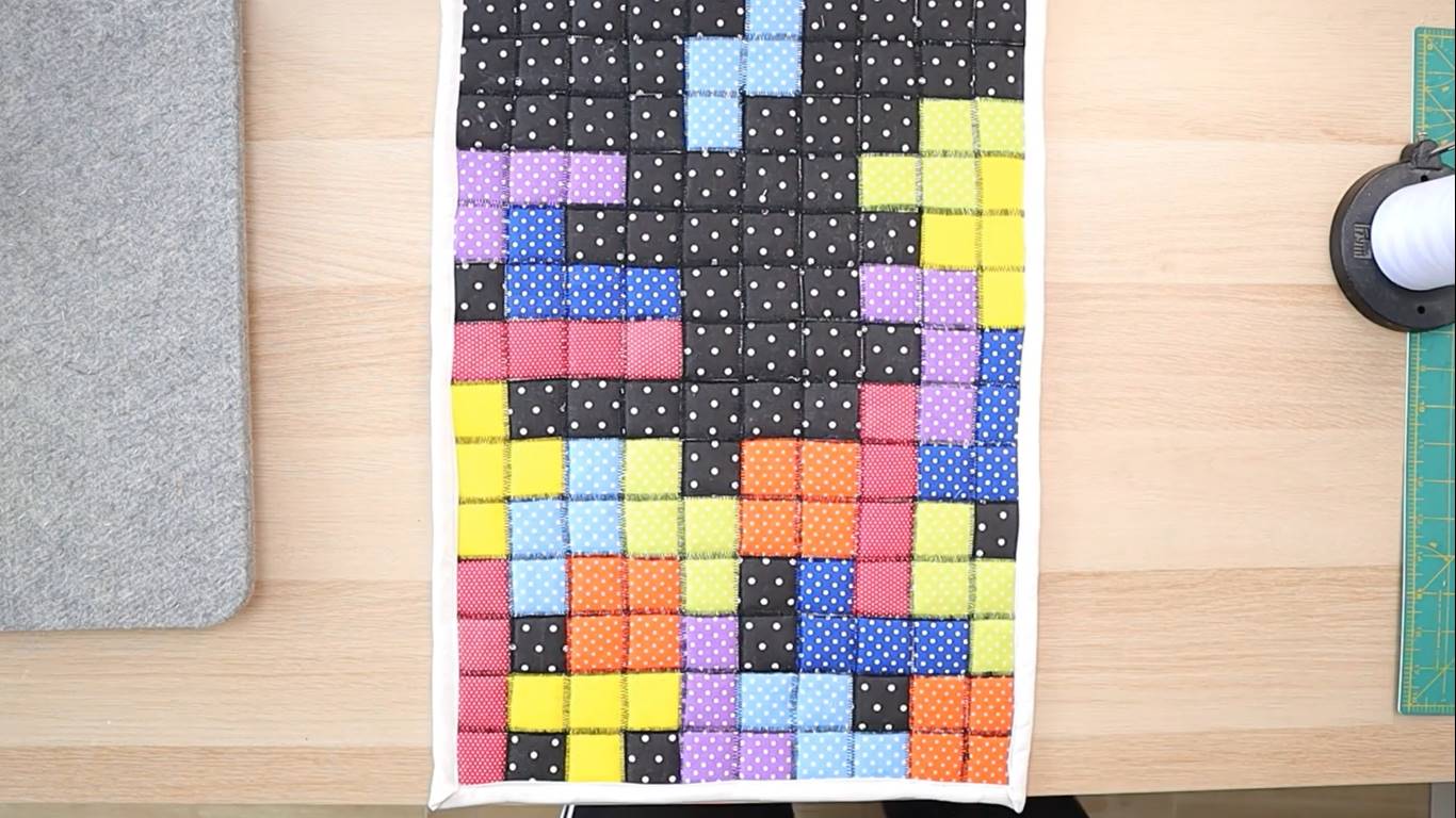 tetris quilt pattern step 12 and that's it!