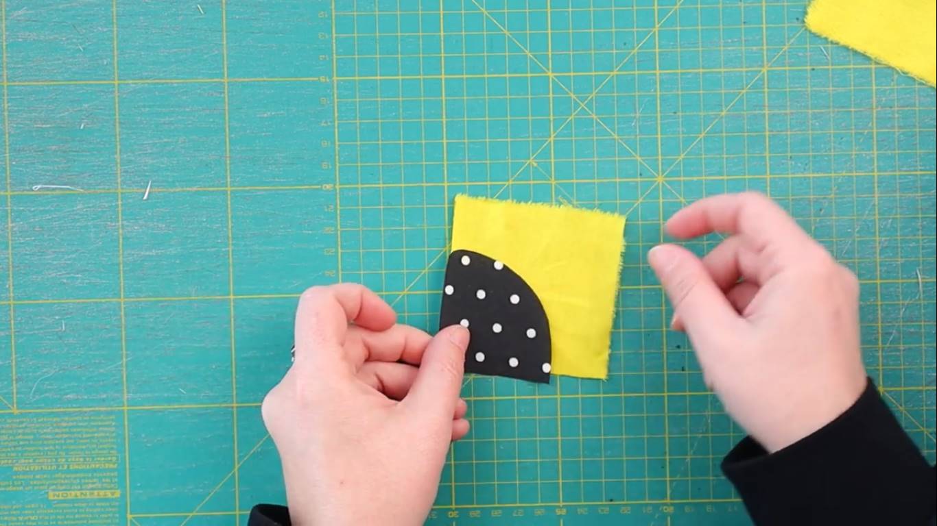  how to sew fabric circles step 1 cut the 4 corners