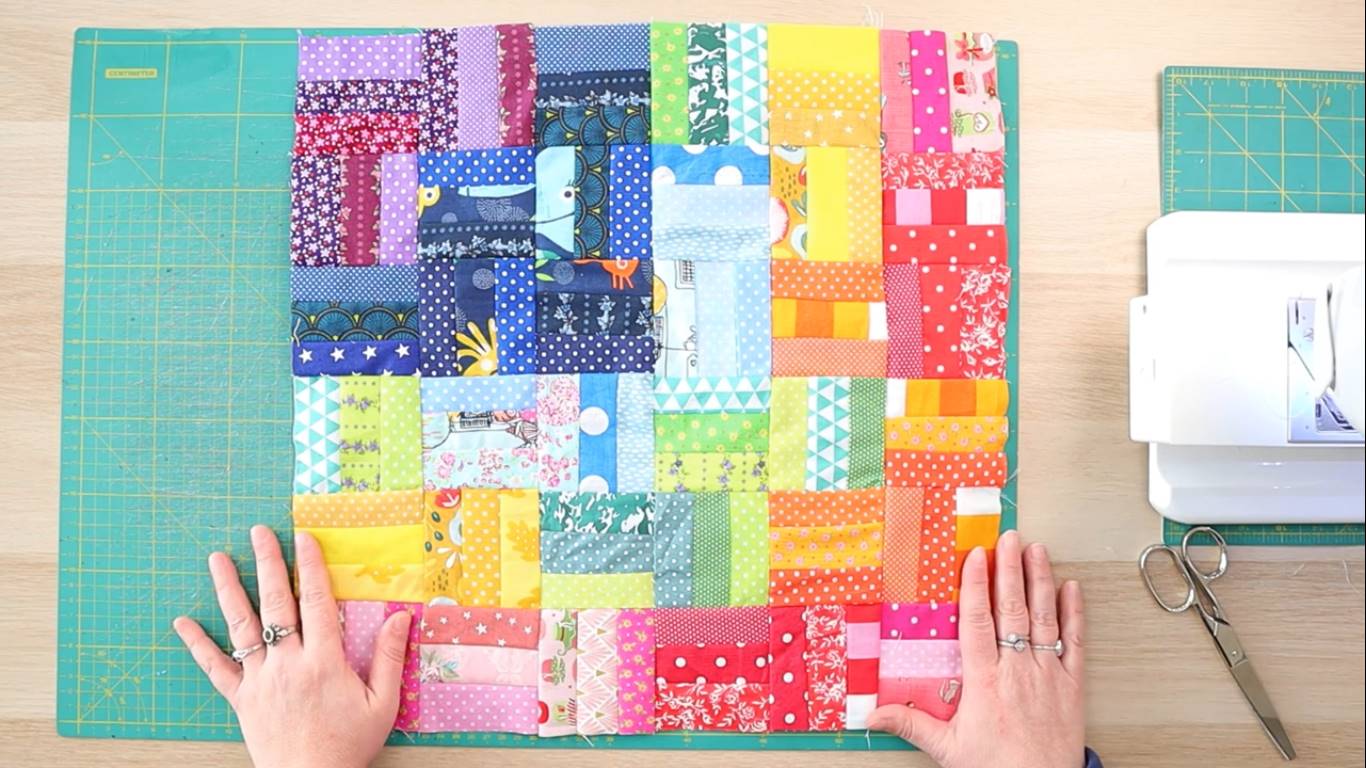 how to make a color wash quilt step 12: color wash top is done