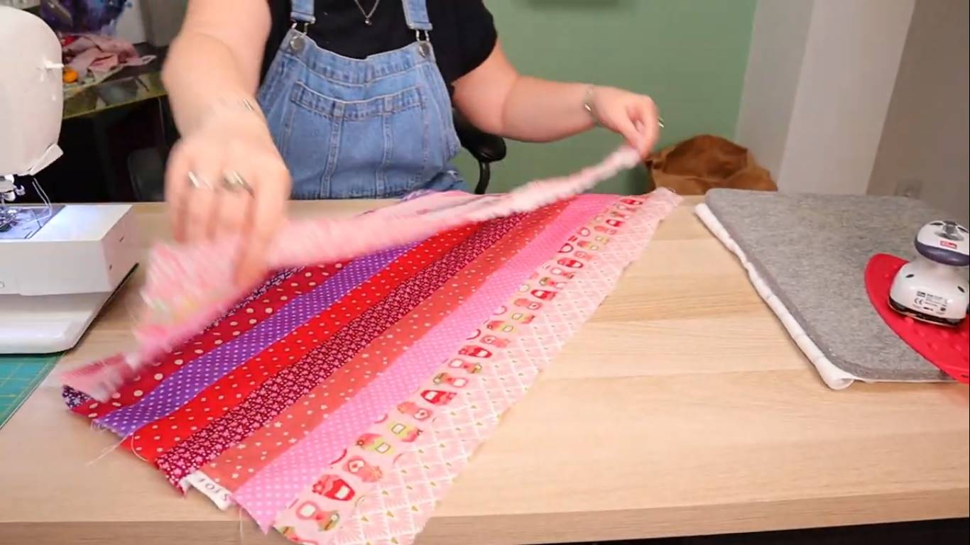 how to make a bargello quilt step 5 making the tube