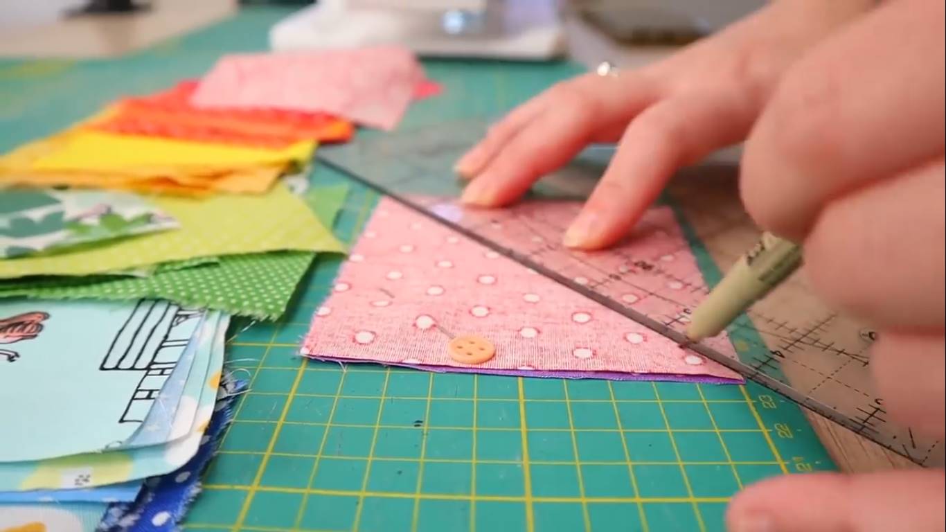 rainbow quilt step 4 making the fabric pairs