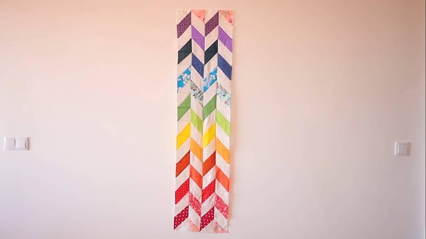 how to make a broken chevron quilt step 11 and our chevron pattern is complete