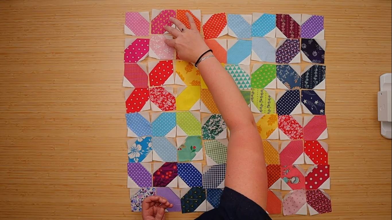 How to make the easiest quilt you ever made step 10 making the puzzle