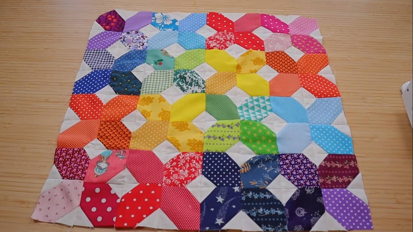 How to make the easiest quilt you ever made step 12 our fireworks quilt top is done