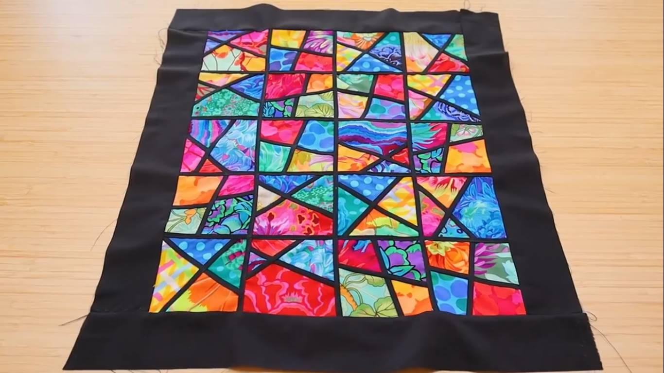 stained glass quilt pattern step 12 and that's it!